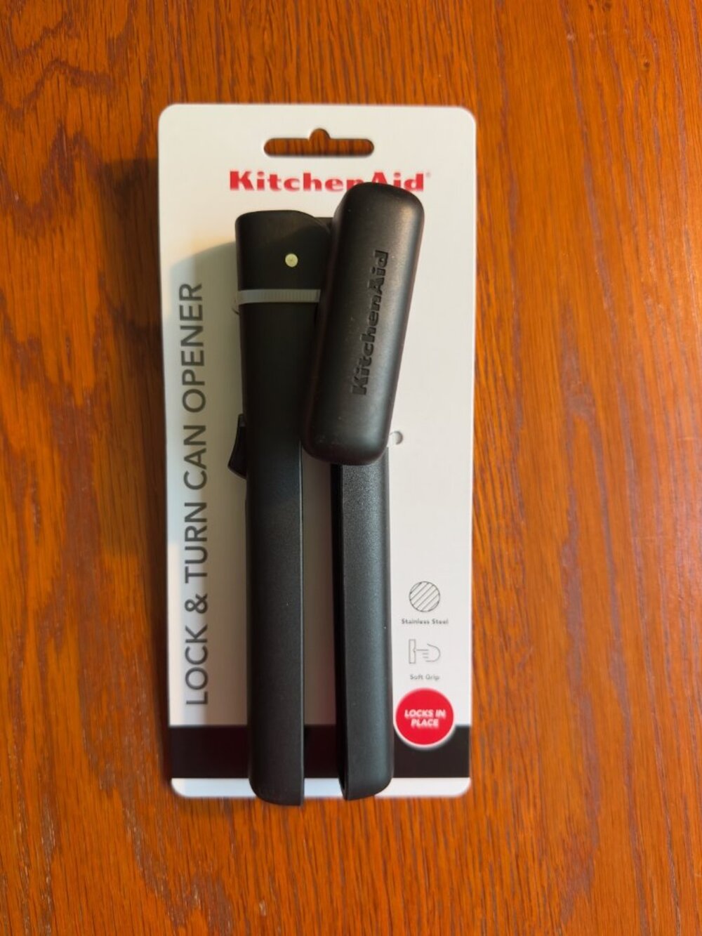 KitchenAid Lock and Turn Manual Can Opener Black NWT